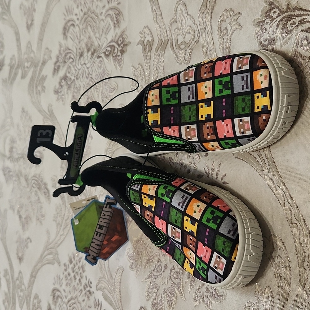 Brand new Minecraft black shoes (for kids)